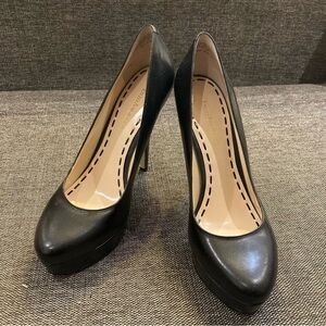 ENZO ANGIOLINI Sz 9 Classic With Platform 5” Heels Pumps Leather Shoes